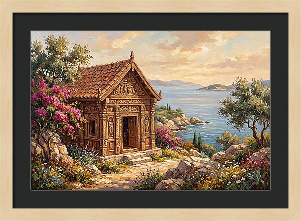 Mediterranean Temple By The Sea