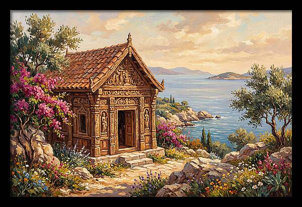 Mediterranean Temple By The Sea