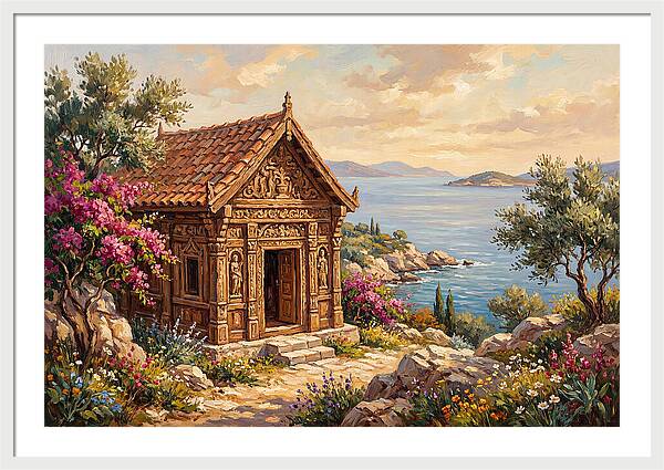Mediterranean Temple By The Sea