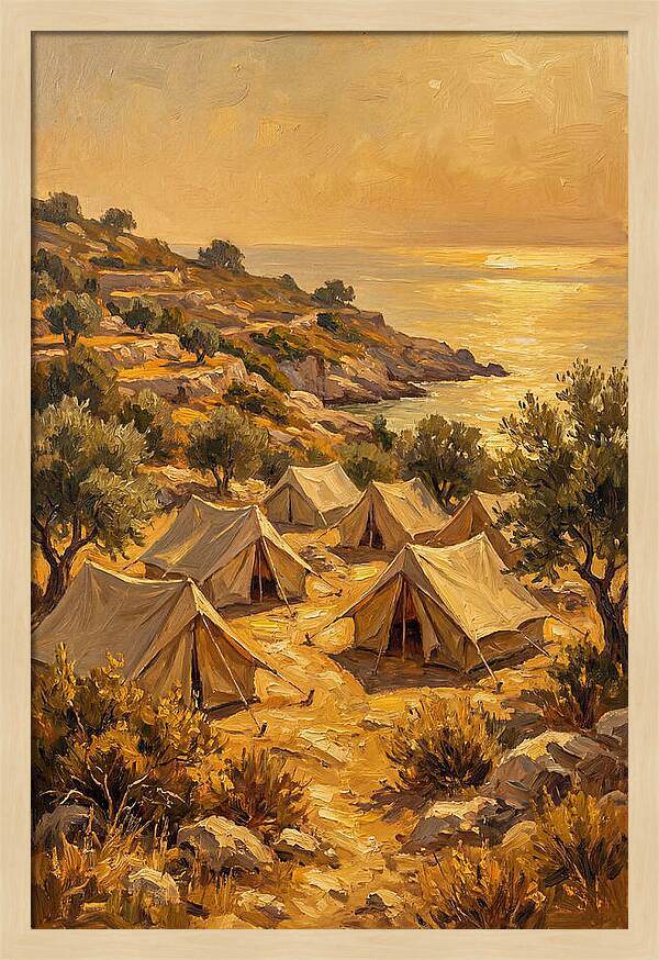Mediterranean Tent Landscape