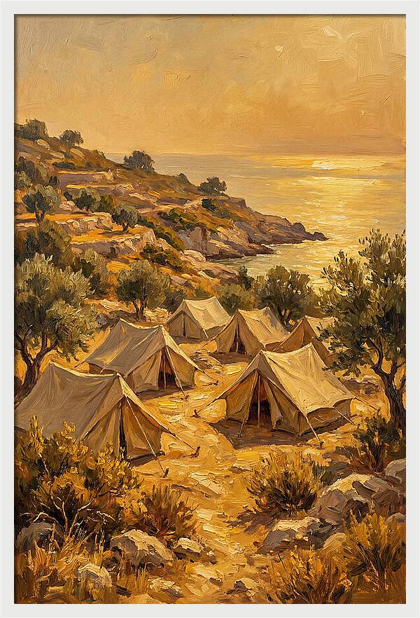 Mediterranean Tent Landscape