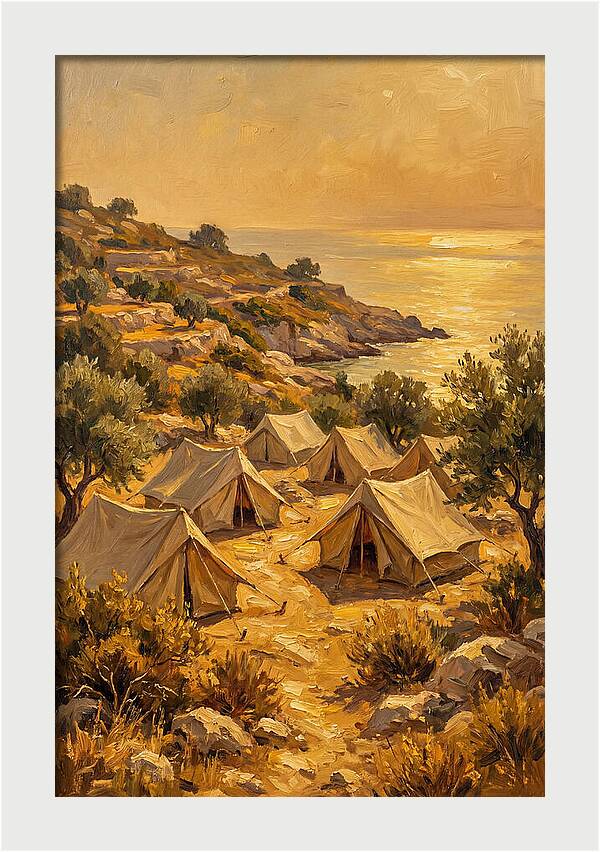 Mediterranean Tent Landscape