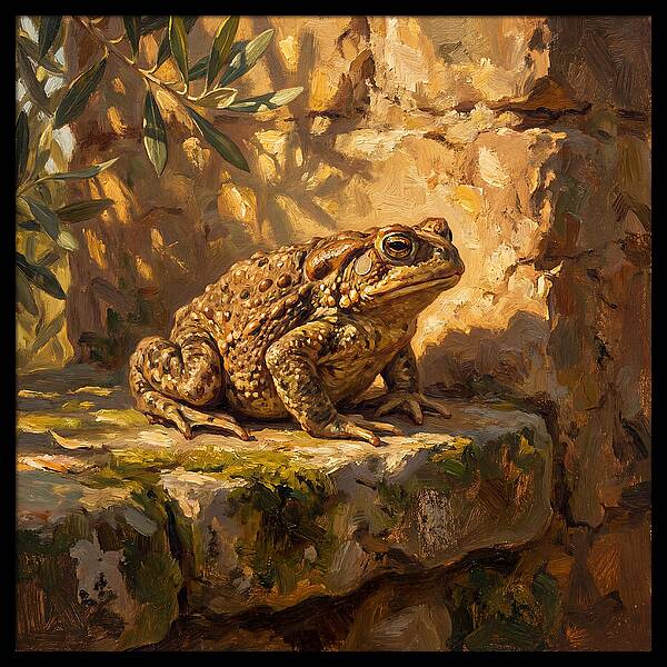 Mediterranean Toad On Stone