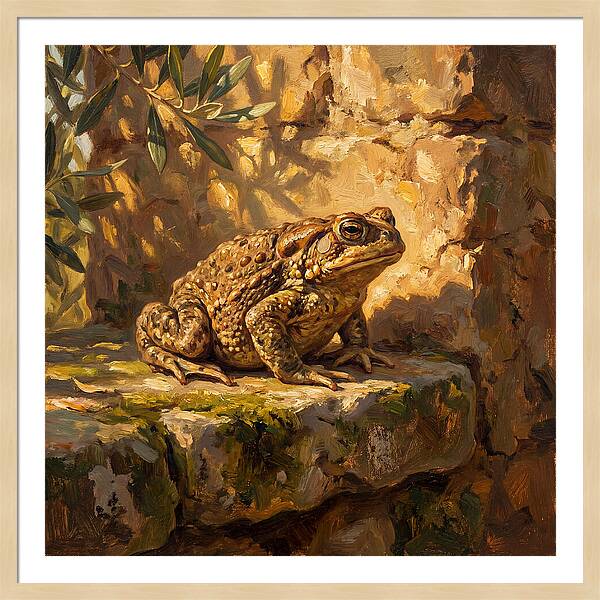 Mediterranean Toad On Stone