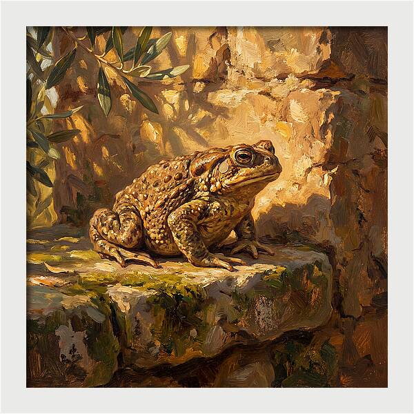Mediterranean Toad On Stone