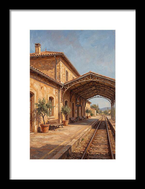 Mediterranean Train Station Serenity
