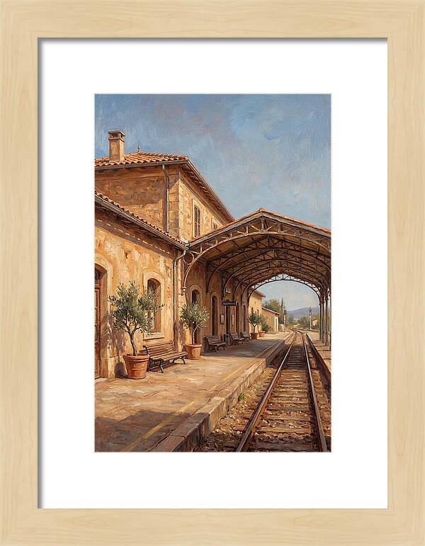 Mediterranean Train Station Serenity