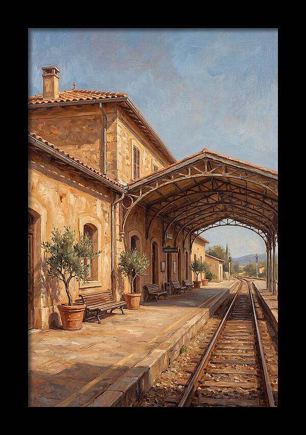 Mediterranean Train Station Serenity