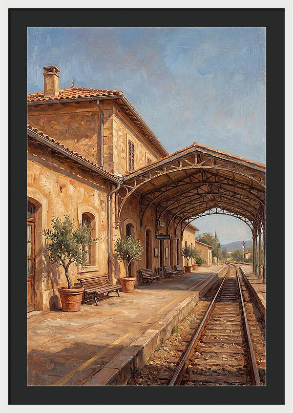 Mediterranean Train Station Serenity
