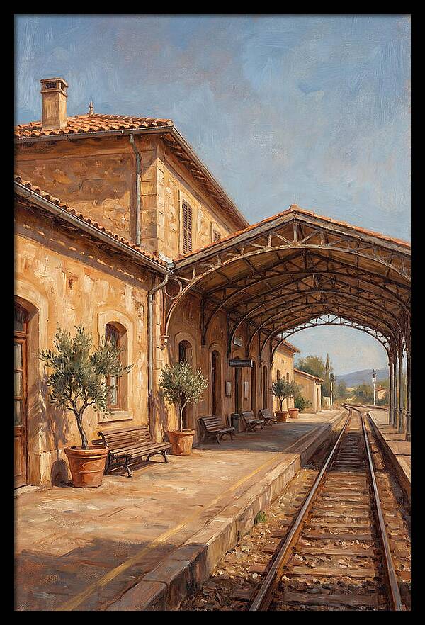 Mediterranean Train Station Serenity