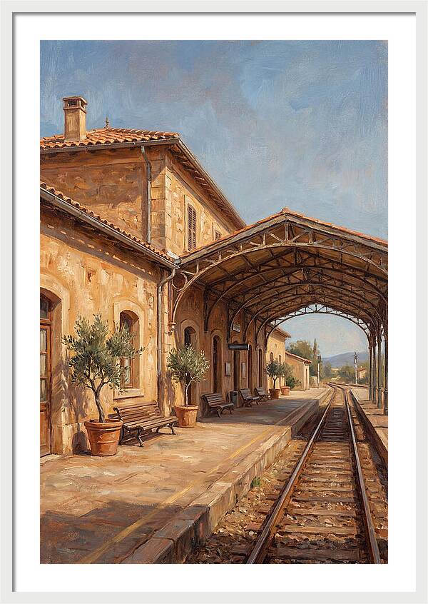 Mediterranean Train Station Serenity