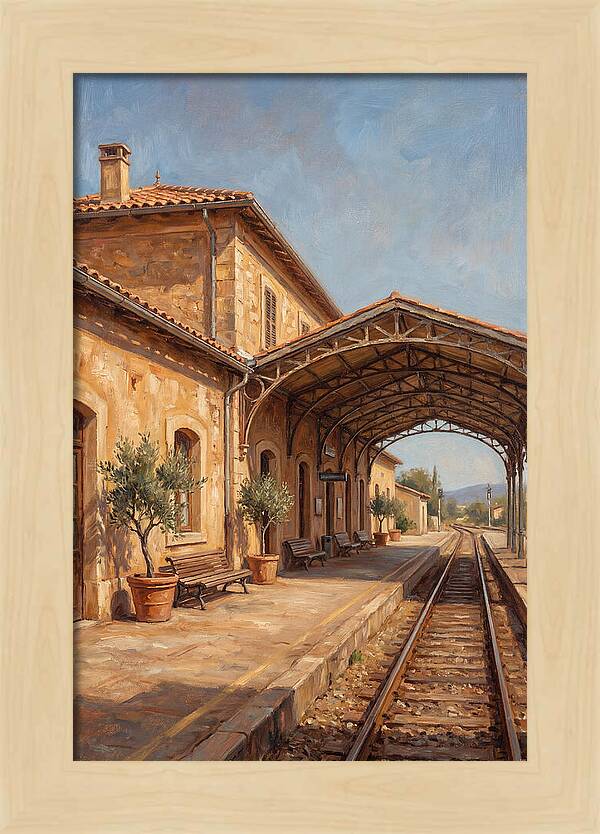 Mediterranean Train Station Serenity
