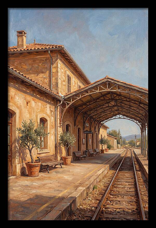 Mediterranean Train Station Serenity