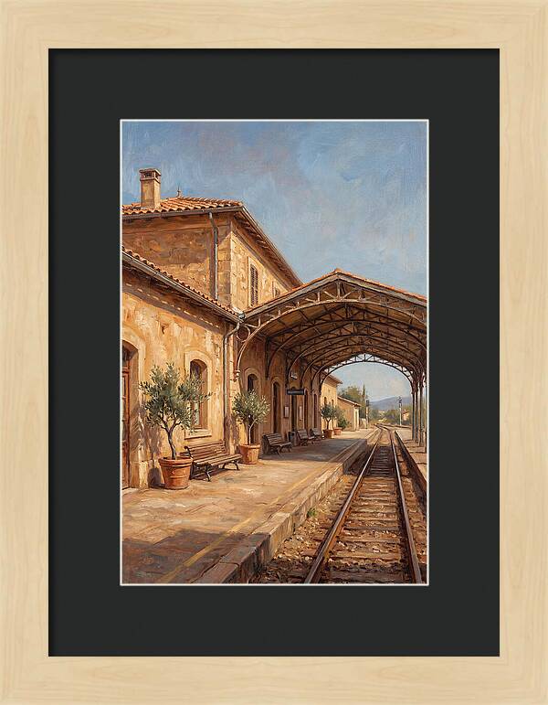 Mediterranean Train Station Serenity