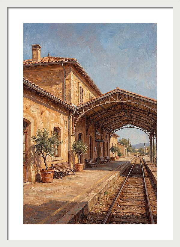 Mediterranean Train Station Serenity