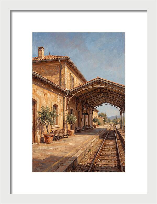 Mediterranean Train Station Serenity
