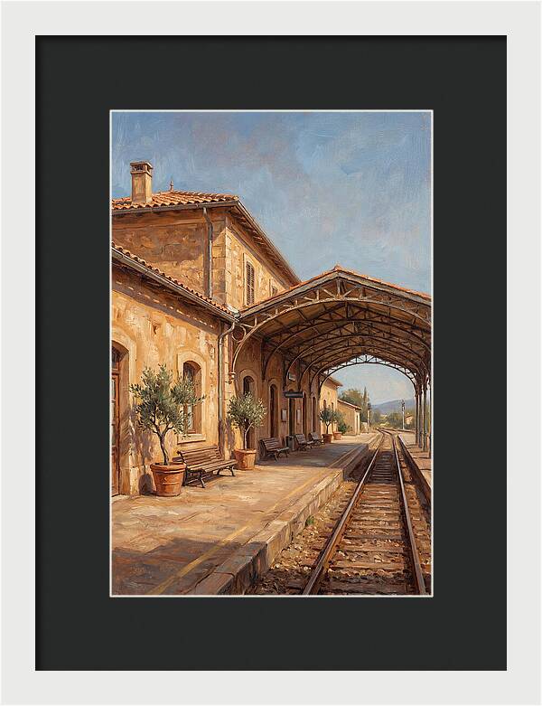 Mediterranean Train Station Serenity