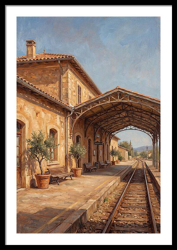 Mediterranean Train Station Serenity