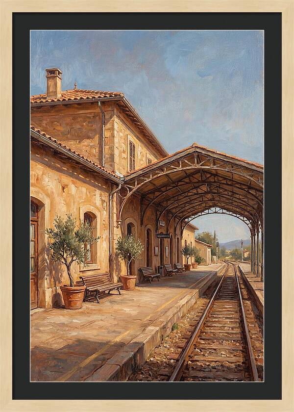 Mediterranean Train Station Serenity