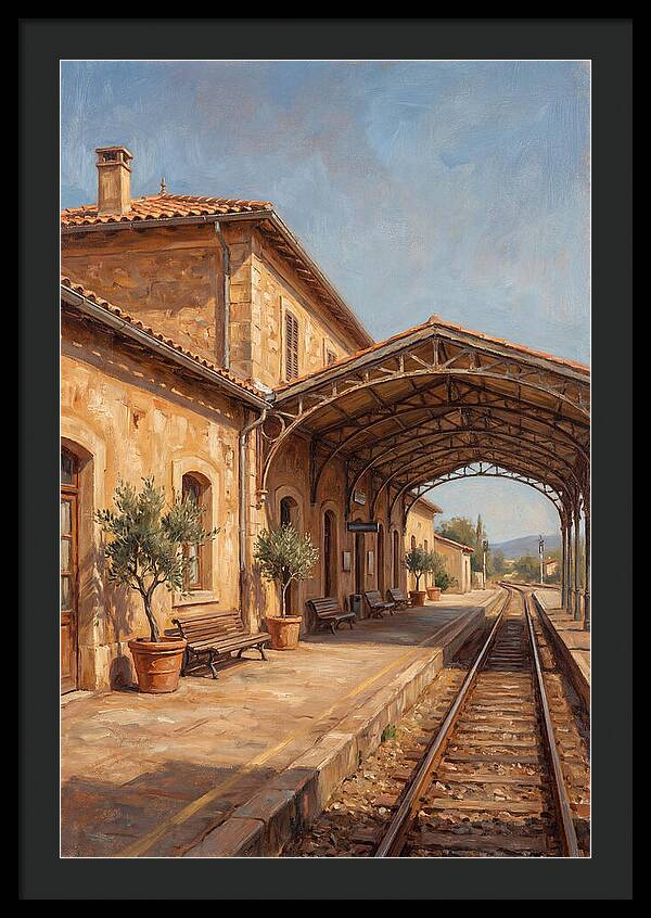 Mediterranean Train Station Serenity