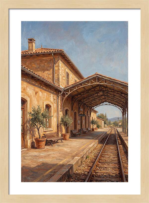 Mediterranean Train Station Serenity