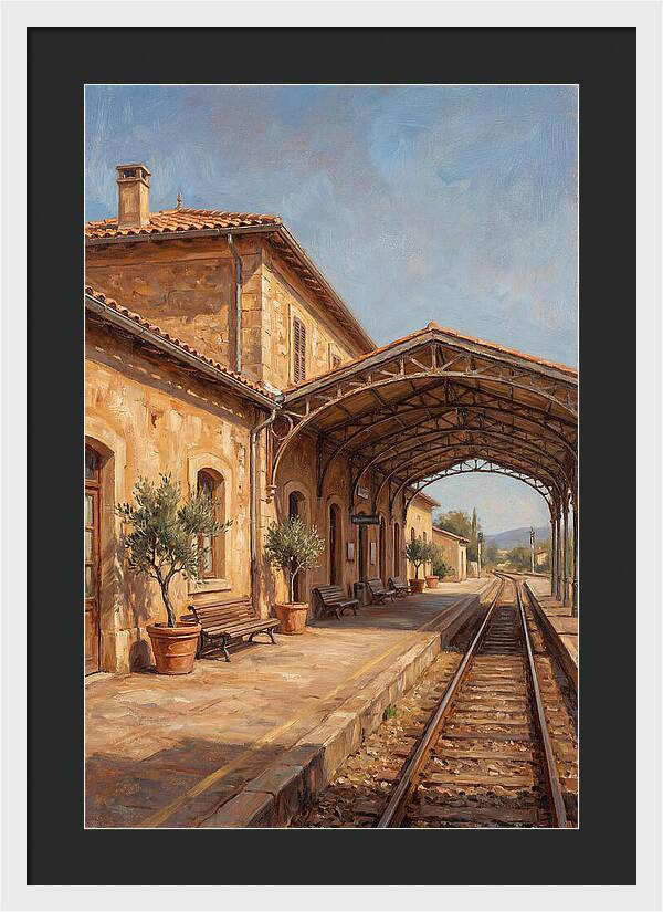 Mediterranean Train Station Serenity