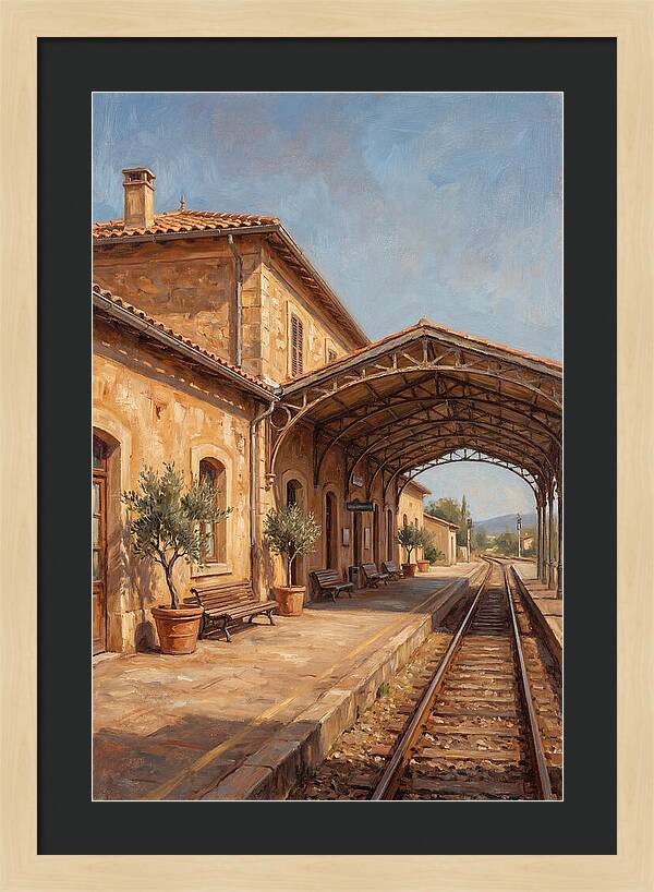 Mediterranean Train Station Serenity