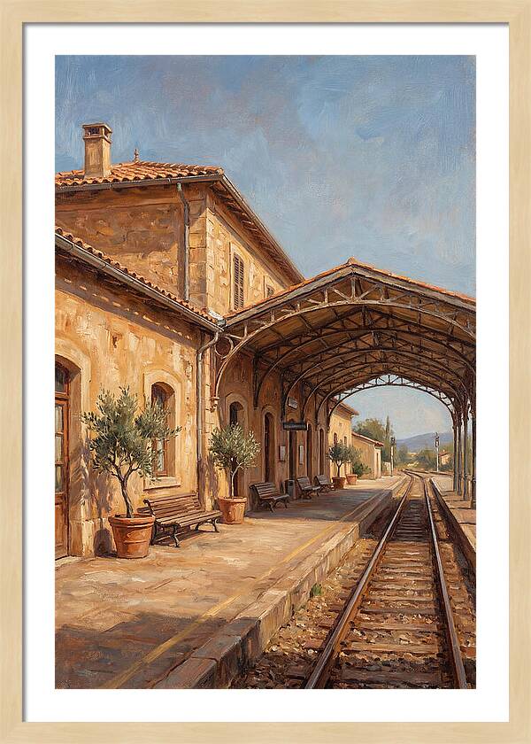 Mediterranean Train Station Serenity