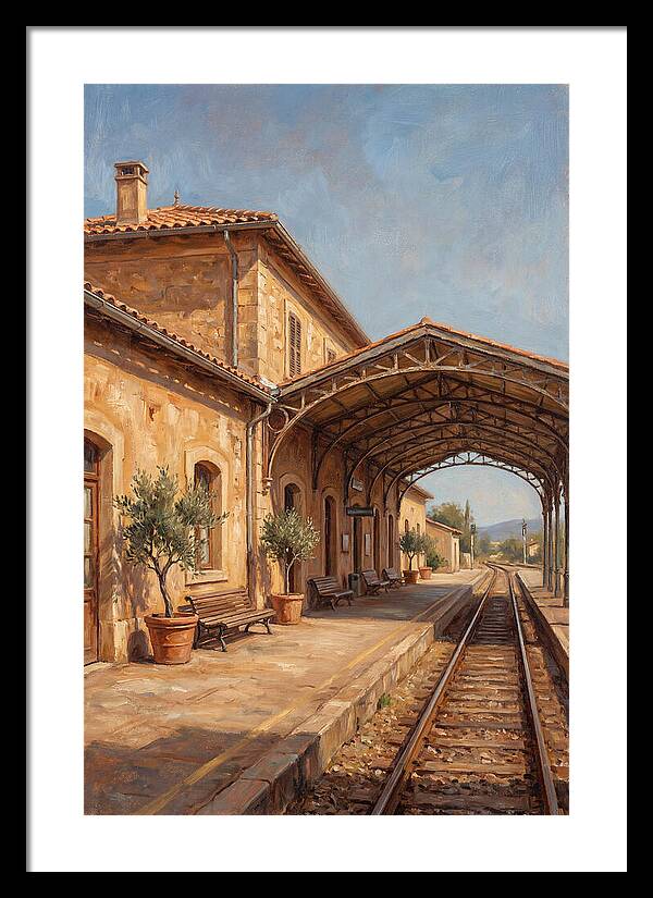 Mediterranean Train Station Serenity