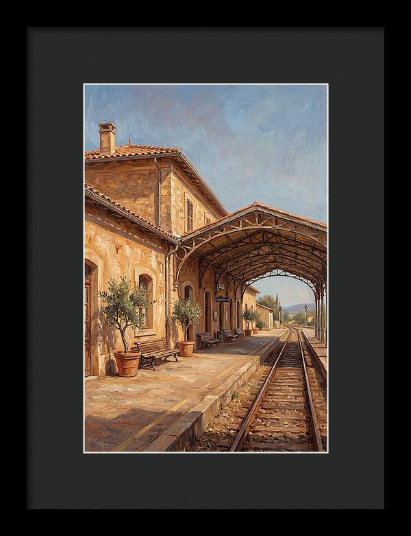 Mediterranean Train Station Serenity