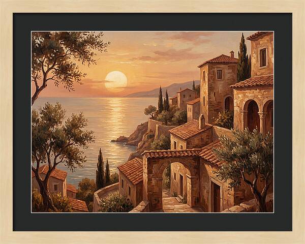 Mediterranean Twilight Tranquility