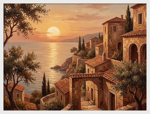 Mediterranean Twilight Tranquility