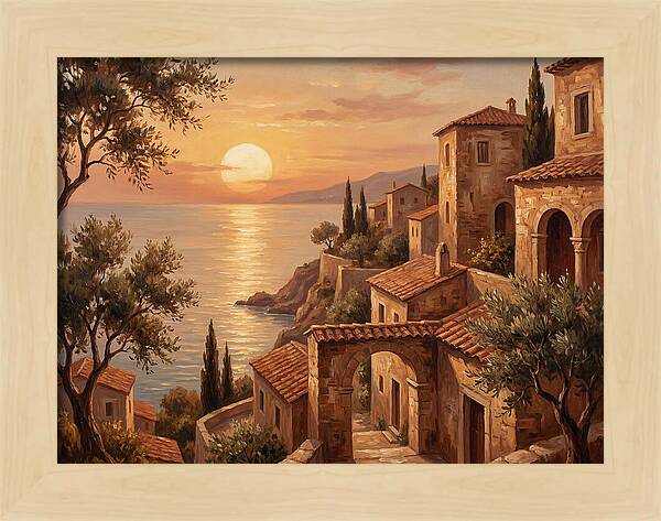 Mediterranean Twilight Tranquility