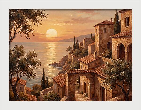 Mediterranean Twilight Tranquility