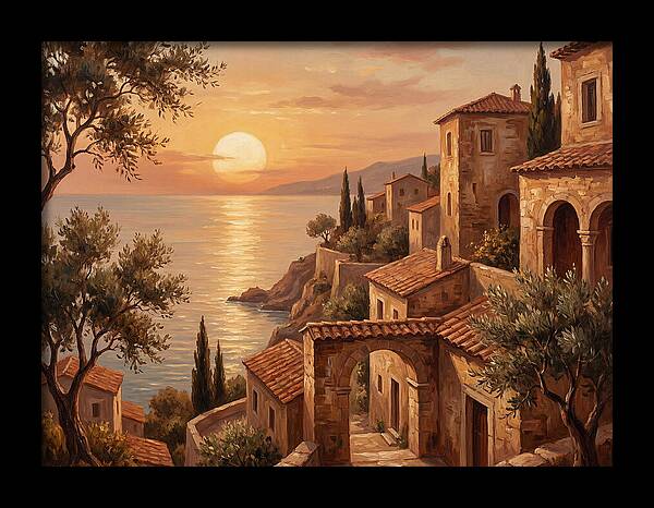 Mediterranean Twilight Tranquility