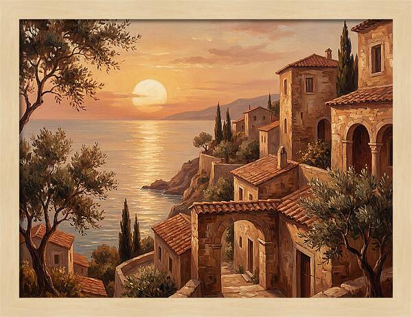 Mediterranean Twilight Tranquility