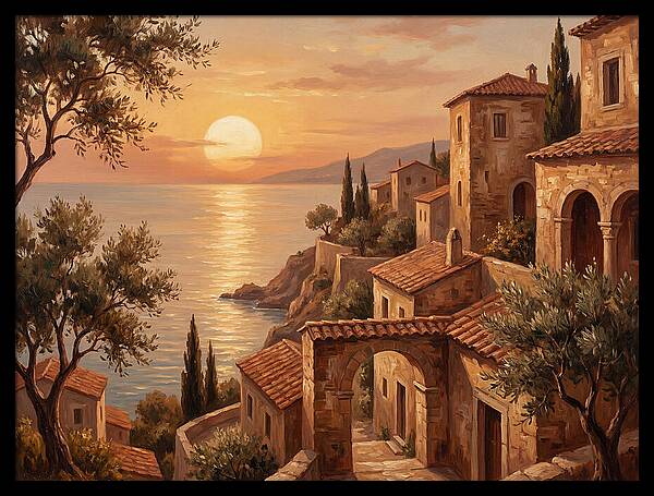 Mediterranean Twilight Tranquility