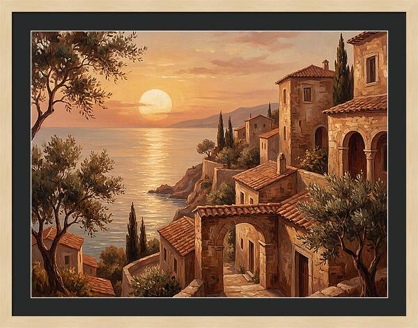 Mediterranean Twilight Tranquility