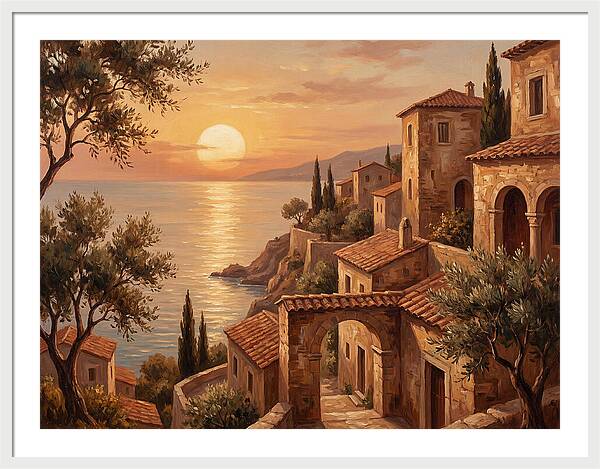 Mediterranean Twilight Tranquility