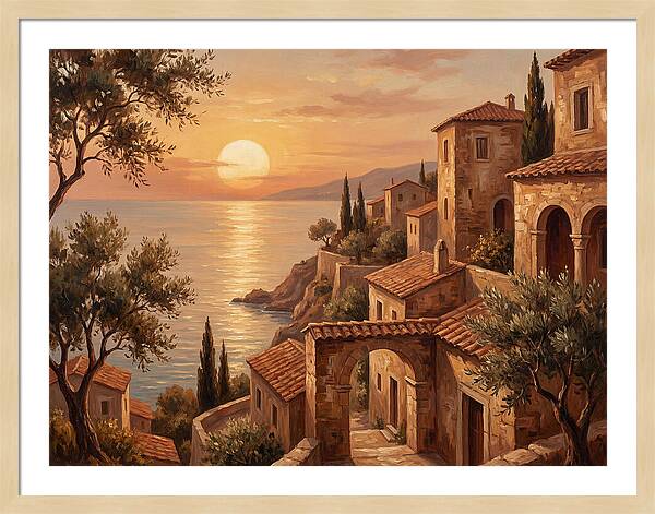 Mediterranean Twilight Tranquility