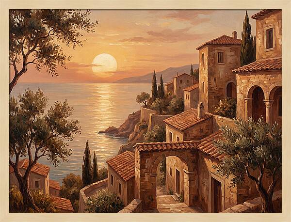 Mediterranean Twilight Tranquility