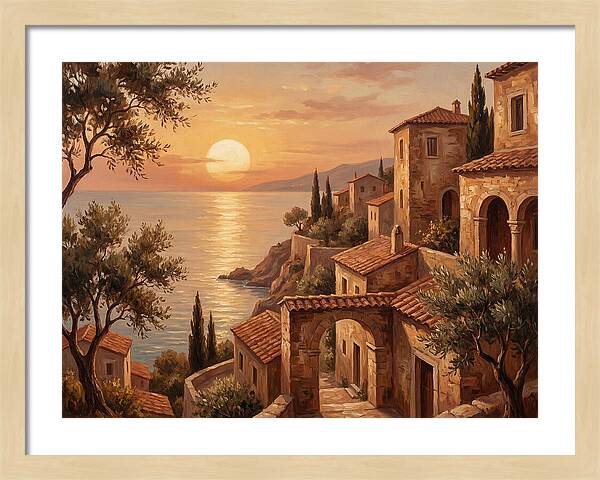 Mediterranean Twilight Tranquility