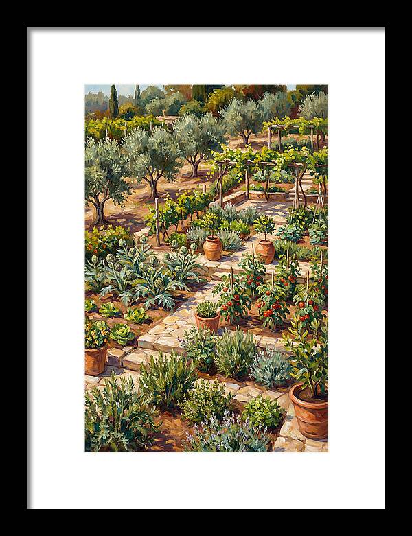 Mediterranean Vegetable Garden Serenity