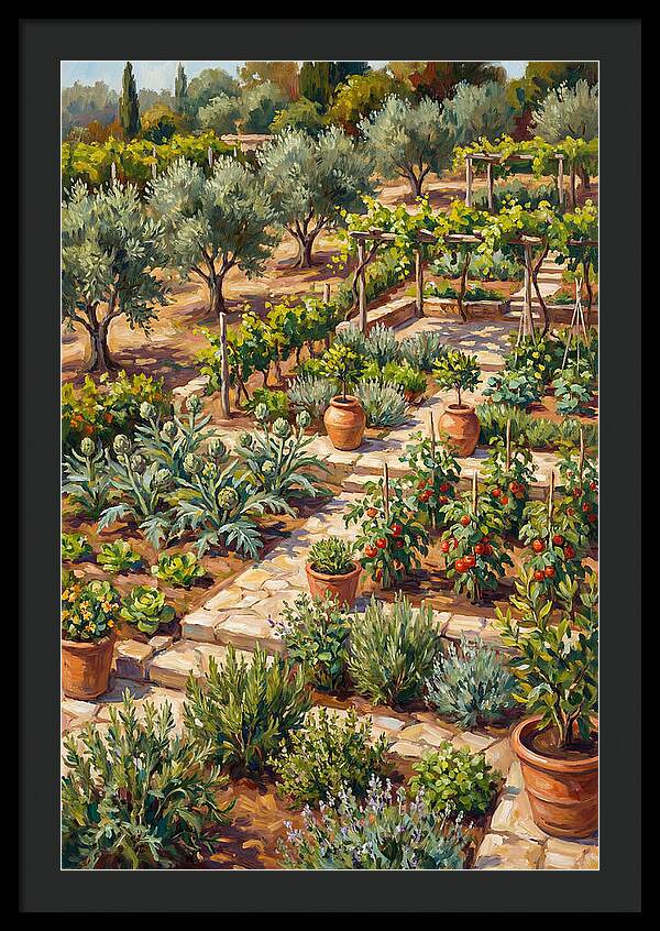 Mediterranean Vegetable Garden Serenity