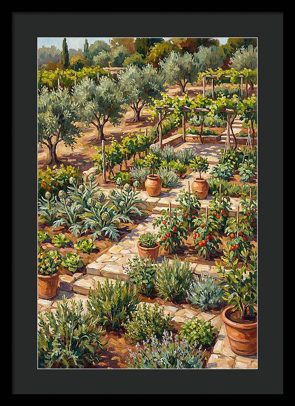 Mediterranean Vegetable Garden Serenity