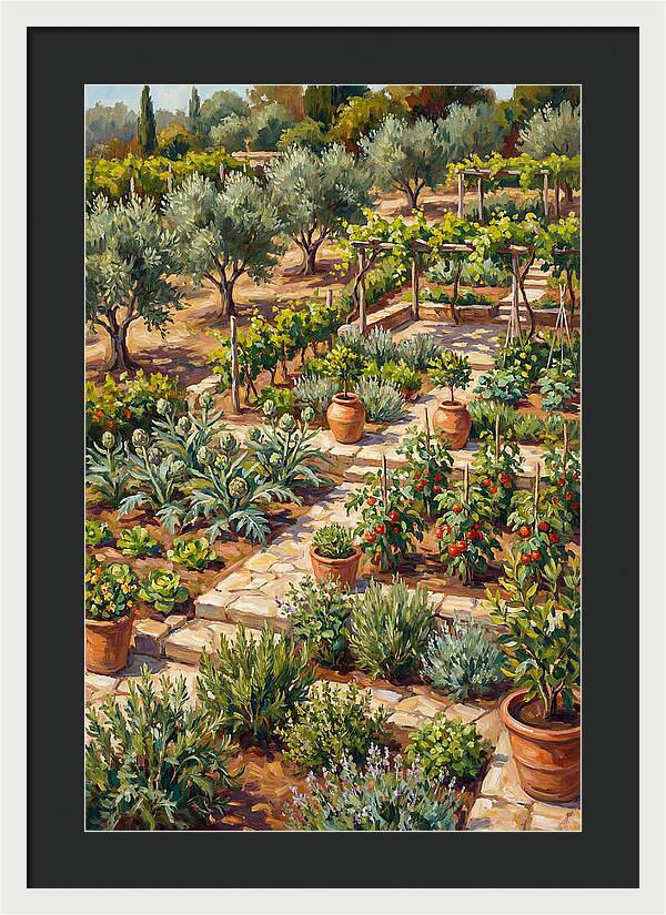 Mediterranean Vegetable Garden Serenity