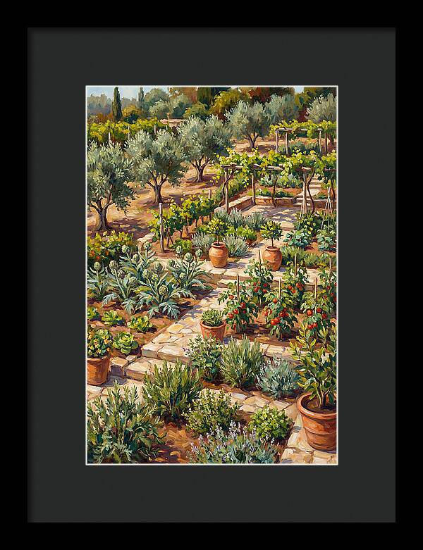 Mediterranean Vegetable Garden Serenity