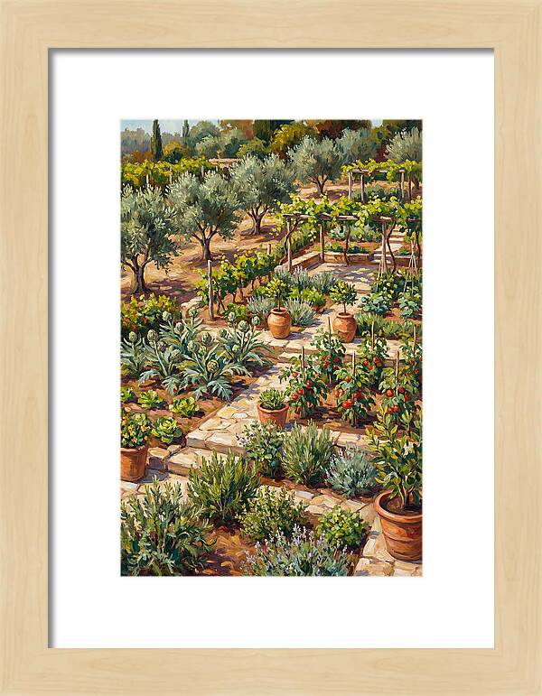 Mediterranean Vegetable Garden Serenity