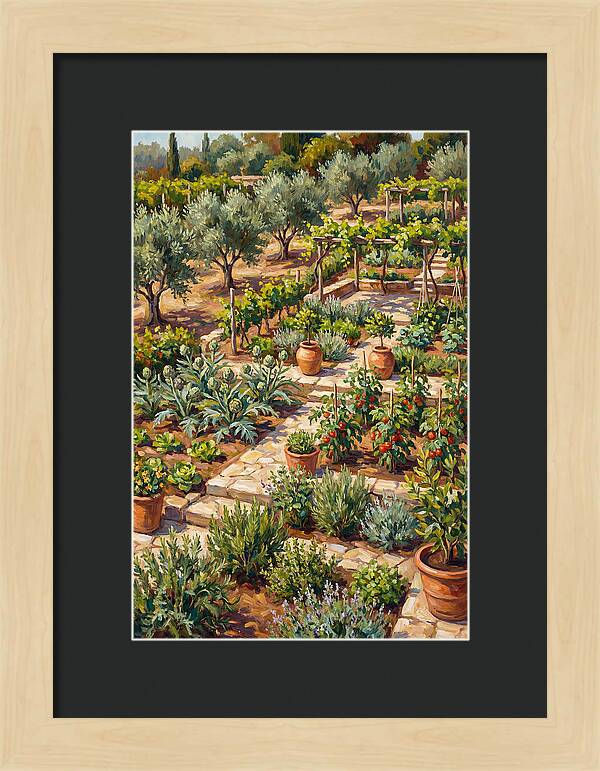 Mediterranean Vegetable Garden Serenity