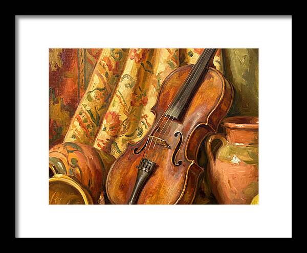 Mediterranean Violin Still Life